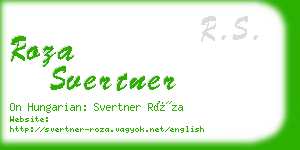 roza svertner business card